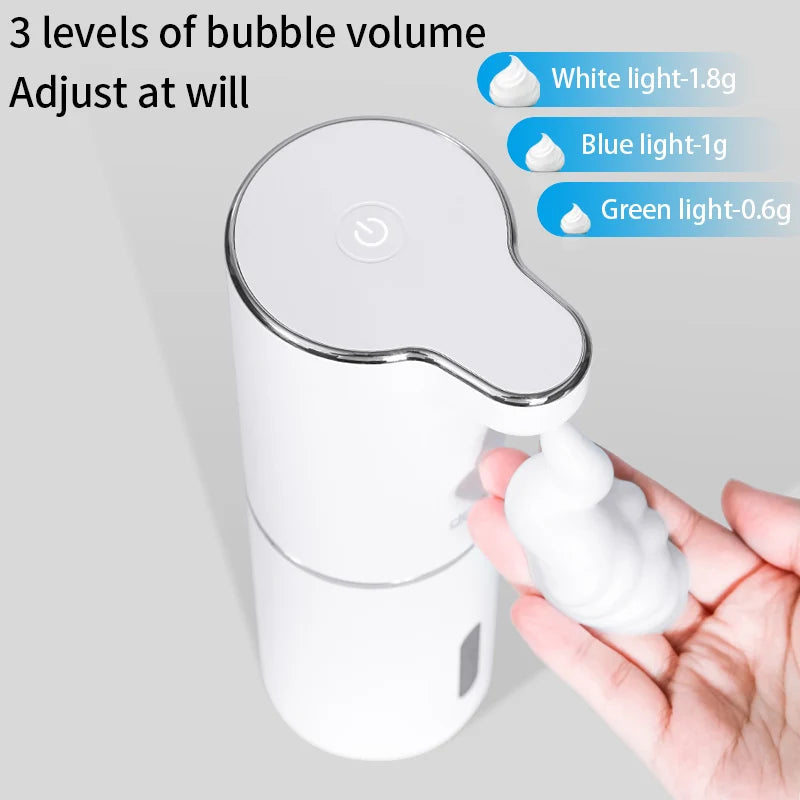 Automatic Foam Soap Dispensers Bathroom Smart Washing Hand Machine With USB Charging White High Quality ABS Material