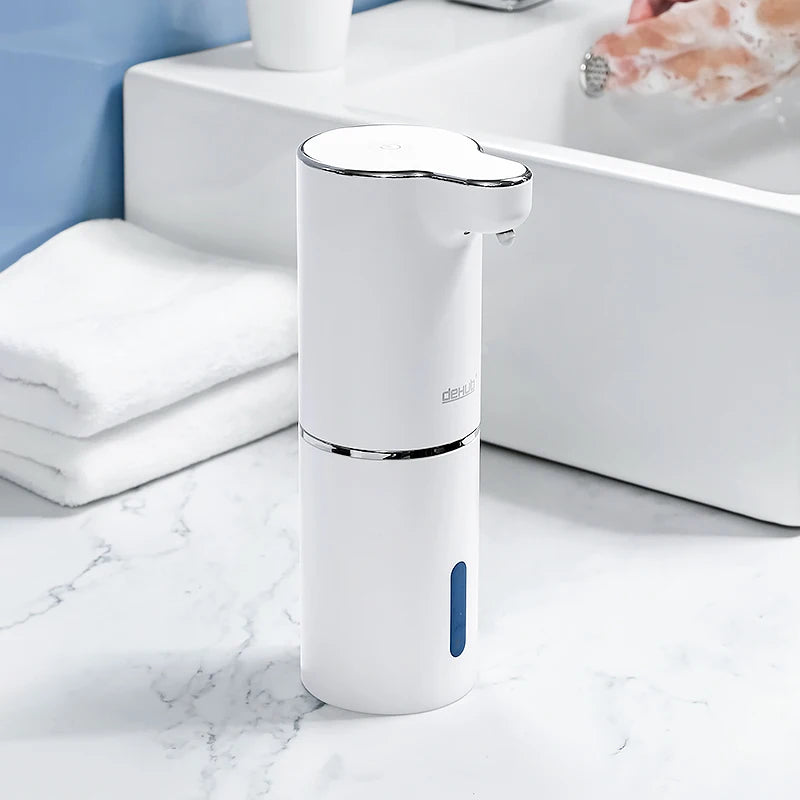 Automatic Foam Soap Dispensers Bathroom Smart Washing Hand Machine With Usb Charging White High Quality Abs Material