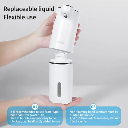 Automatic Foam Soap Dispensers Bathroom Smart Washing Hand Machine With Usb Charging White High Quality Abs Material