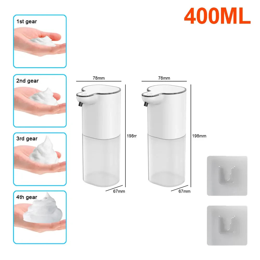 Automatic Soap Dispensate Touchless Sensor Foam Type-C Charging High Capacity Smart Liquid Soap Dispensate With Adjustable Switch