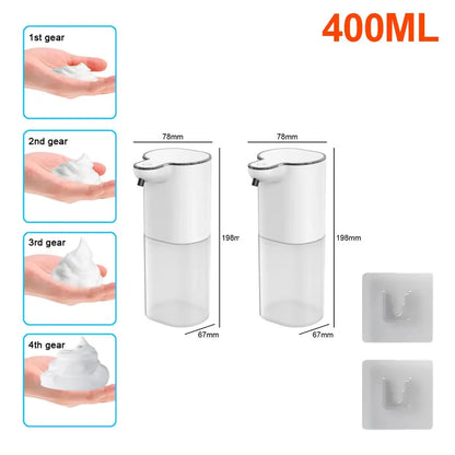 Automatic Soap Dispensate Touchless Sensor Foam Type-C Charging High Capacity Smart Liquid Soap Dispensate With Adjustable Switch