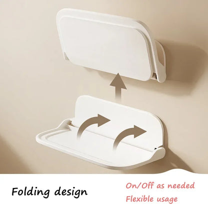 New folding Shelf Storage Rack Wall Mounted Saving Space Phone Holder Wifi Router Storage Tray Bathroom Accessories Organizer