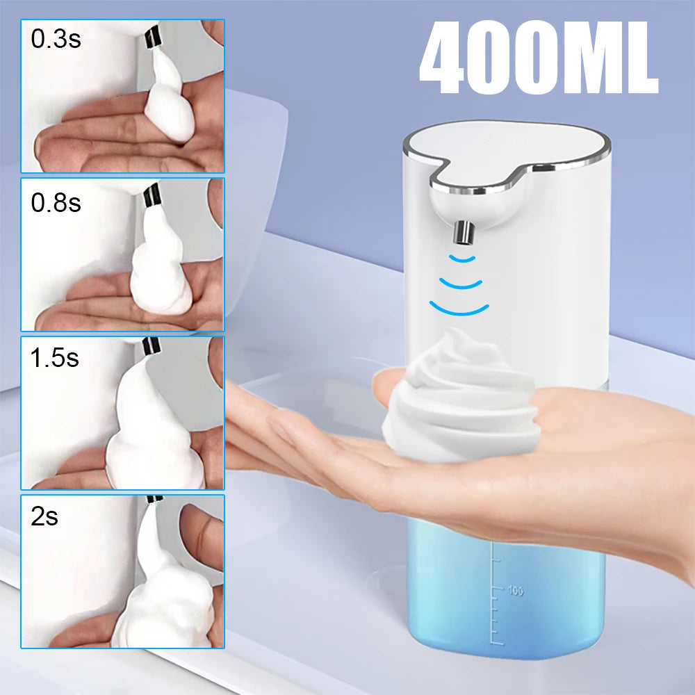 Automatic Soap Dispensate Touchless Sensor Foam Type-C Charging High Capacity Smart Liquid Soap Dispensate With Adjustable Switch